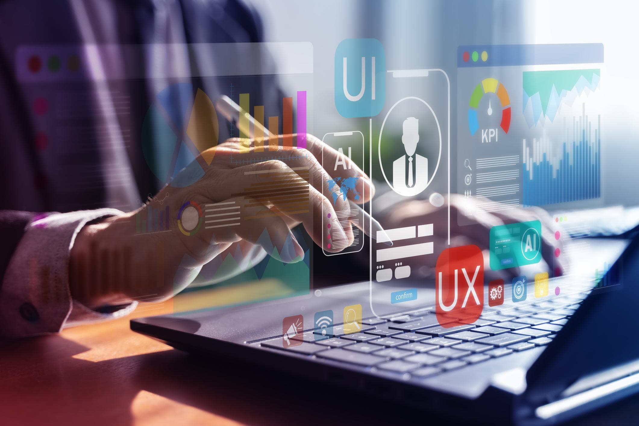 Interfaz de aplicación web moderna